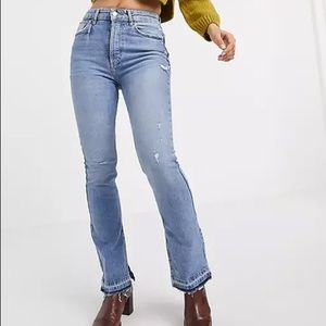 Free People Emmy Split Hem Bootcut Jean